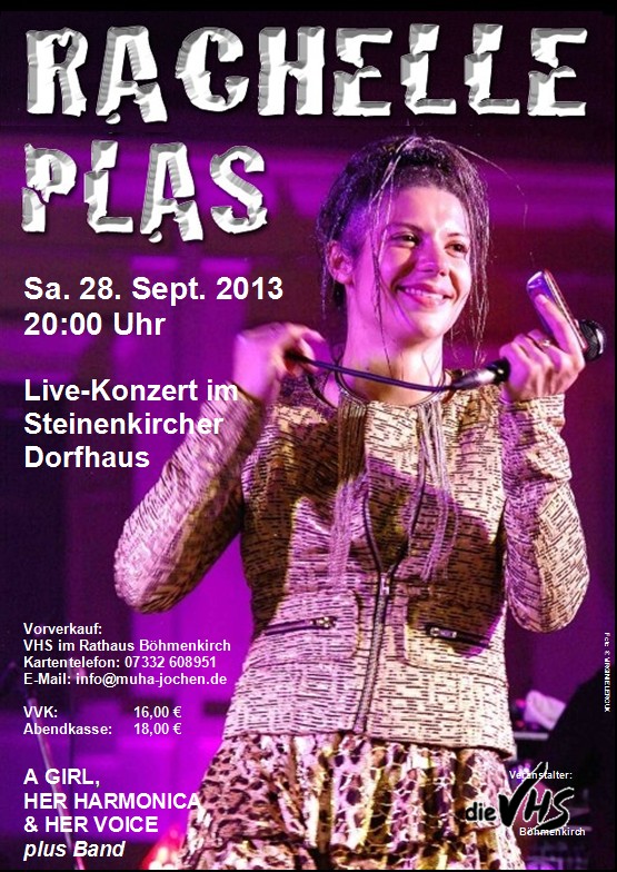 Rachelle Plas Konzert in Steinenkirch 28.9.2013