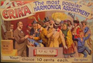 Werbetafel aus dem Harmonika-Museum
